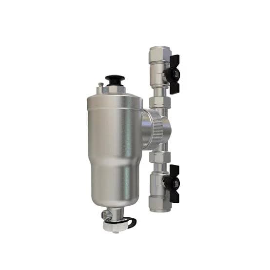 Magnetic system filter fitted inline on a heating circuit
